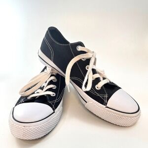 Airwalk Black Canvas‎ Low Top Skate Sneakers Shoes Size 10 168266-70